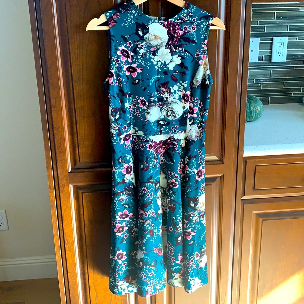 Erdem US size 4 floral print midi dress